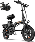 14-Inch Folding Electric Bike for Adults & Teens – Portable Commuter E-Bike with 500W Peak Motor, Up to 20 MPH & 20–40 Mile Range