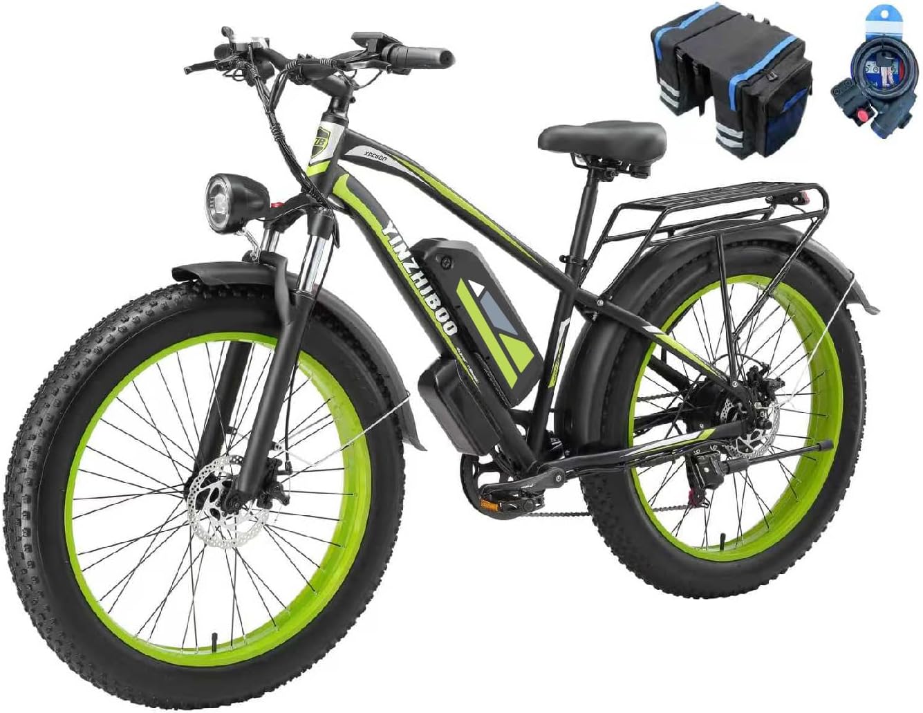 26" Fat Tire Electric Mountain Bike for Adults – Up to 32 MPH, Removable Power System, UL 2849 Certified