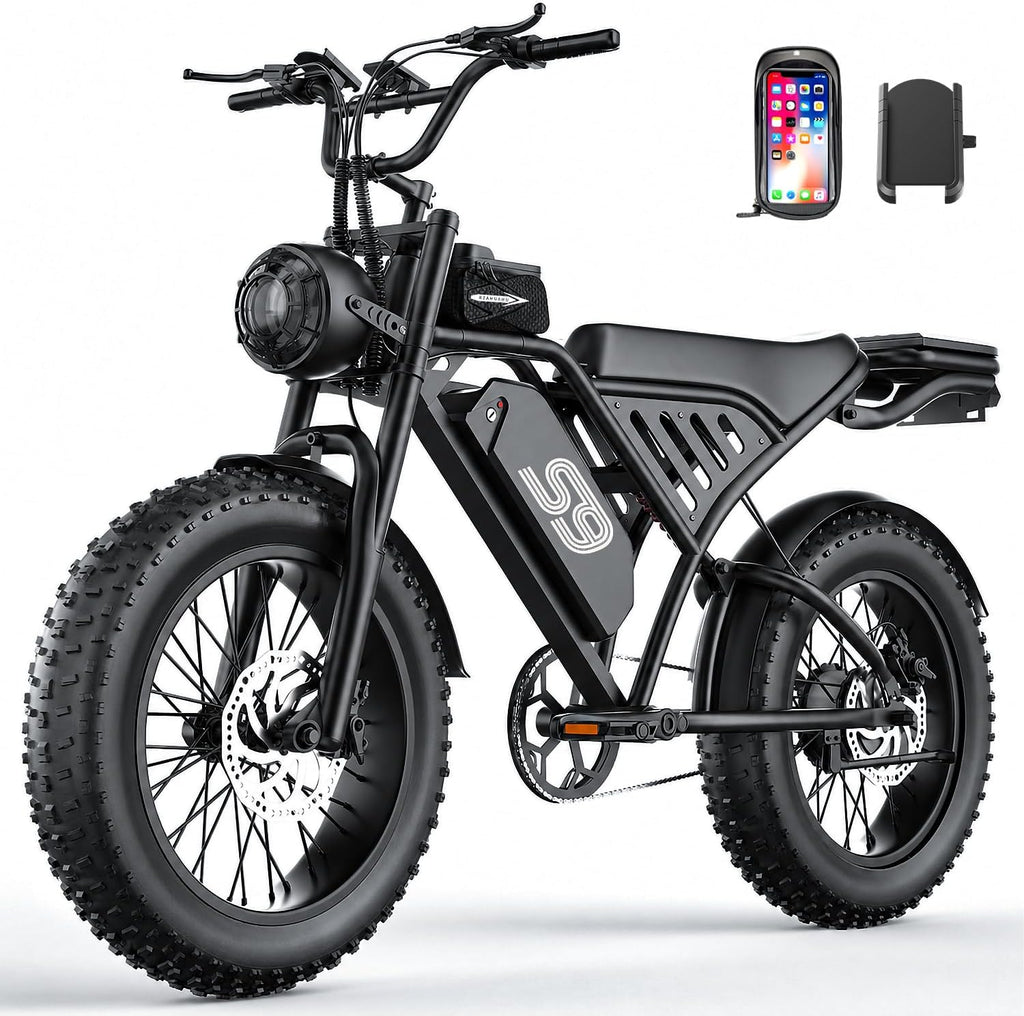 2500W Peak Electric Dirt Bike for Adults – 20-Inch Fat Tire All-Terrain E-Bike with NFC & Password Unlock, Up to 36 MPH & 65-Mile Range