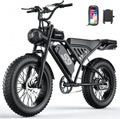2500W Peak Electric Dirt Bike for Adults – 20-Inch Fat Tire All-Terrain E-Bike with NFC & Password Unlock, Up to 36 MPH & 65-Mile Range