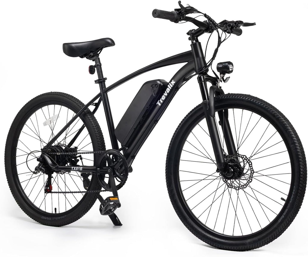 26" Electric Mountain Bike for Adults with 500W Peak Motor, Cadence & Torque Sensor, 6-Speed Gear System, 20 MPH & Up to 74 Miles Range