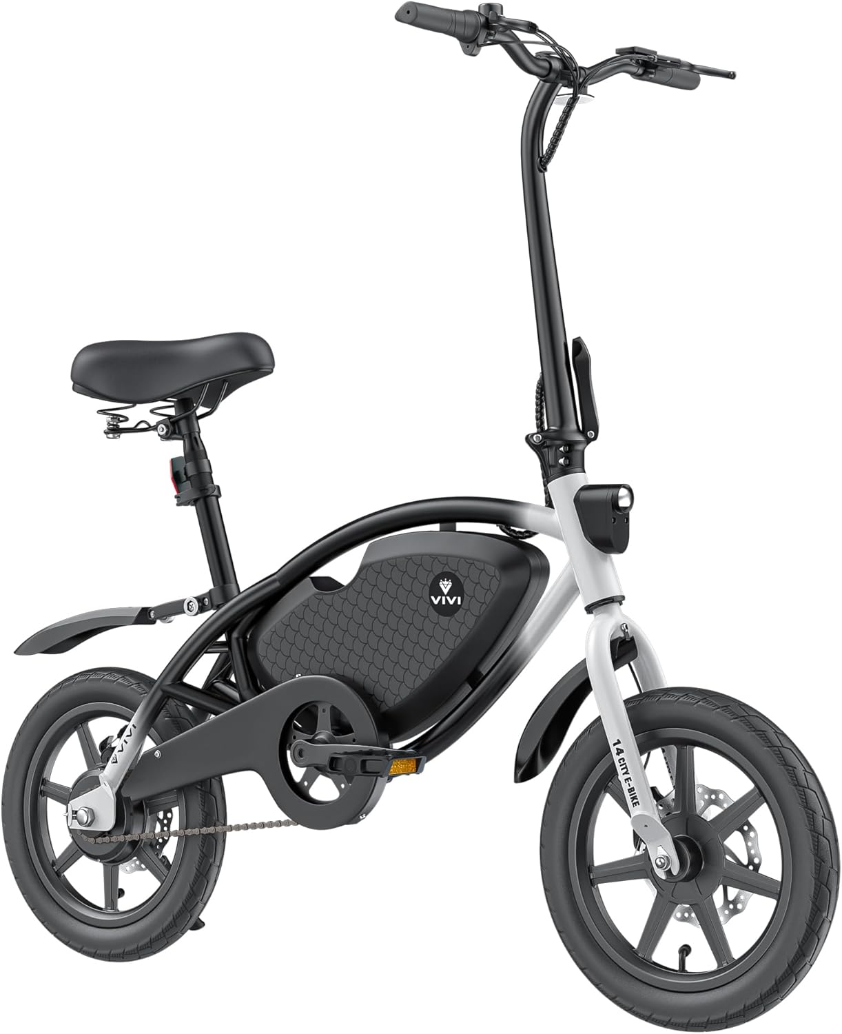 14" Folding Electric Bike for Adults & Teens – Compact City E-Bike with Cruise Control & Long-Range Assist