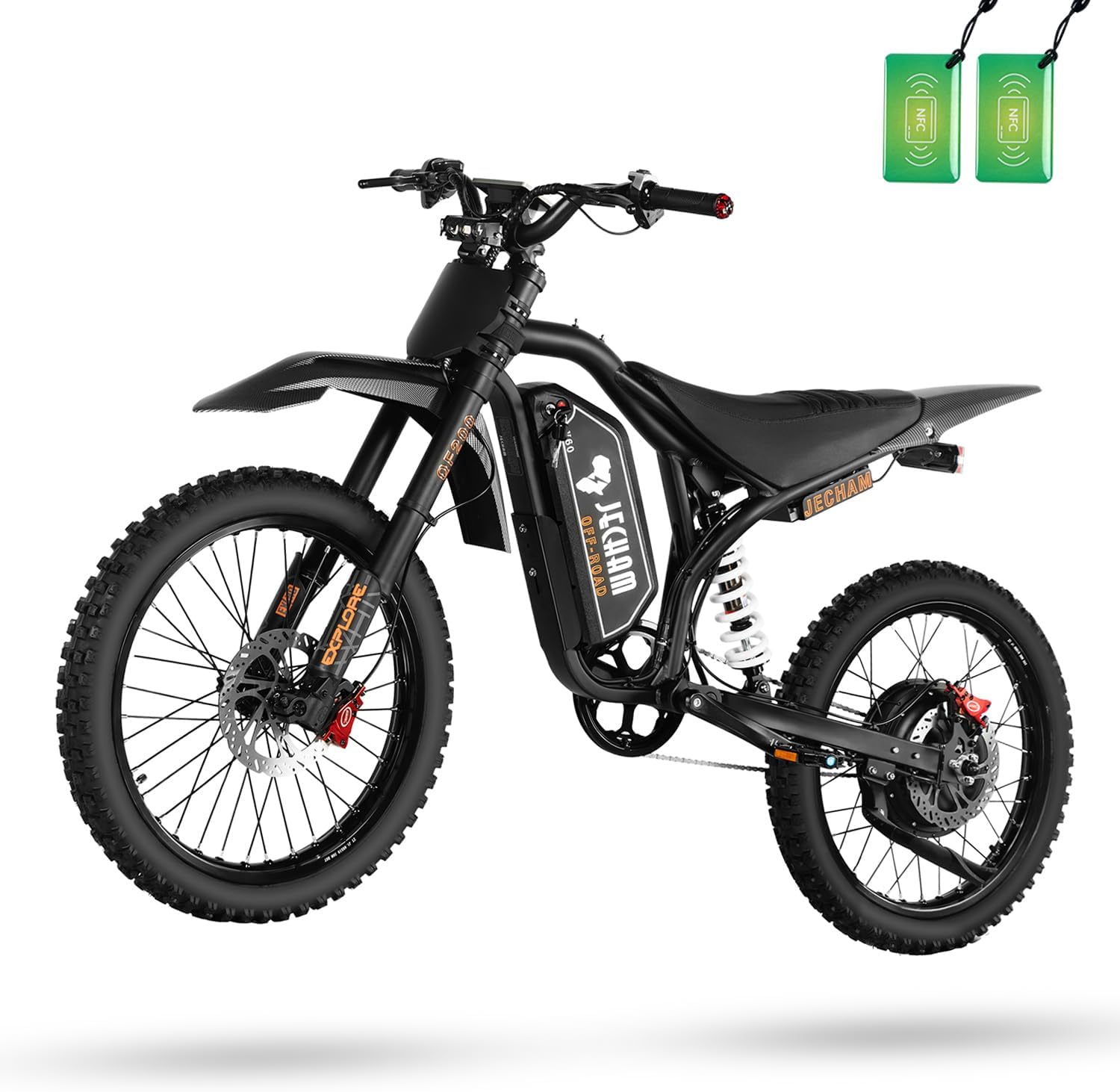 4700W Peak Electric Dirt Bike for Adults & Teens – 50 MPH Off-Road E-Bike, Up to 130 Miles Range, Dual Suspension