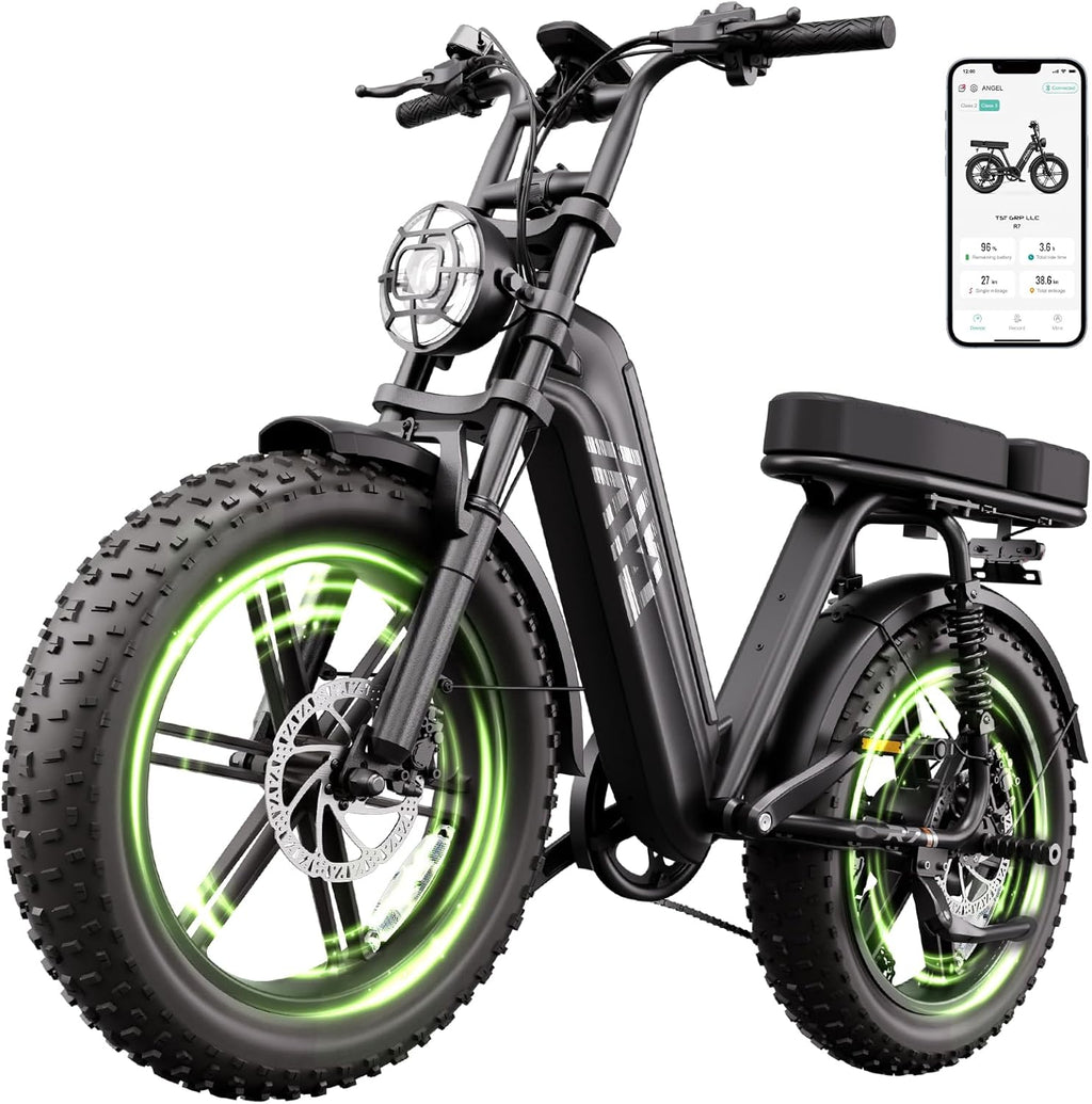 1500W Peak Fat Tire Electric Bike for Adults – 20-Inch All-Terrain E-Bike with Long Range, Off-Road Ready & UL 2849 Tested
