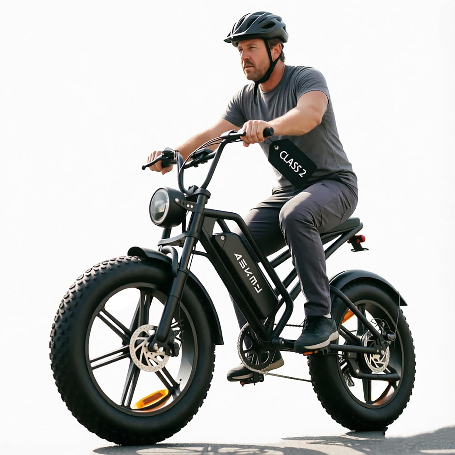 20" Fat Tire Electric Bike for Adults, 1000W Peak Motor, Up to 60-Mile Range, All-Terrain E-Bike, UL 2849 Certified