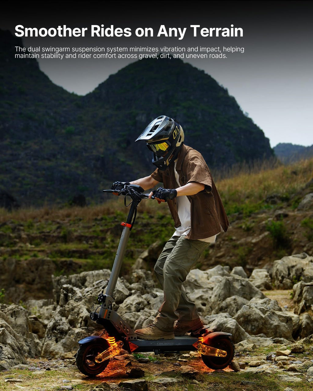 Electric Scooter for Adults, 47/40Miles & 32/28Mph E Scooter, Dual Shock Suspension & Wobble-Free Steering