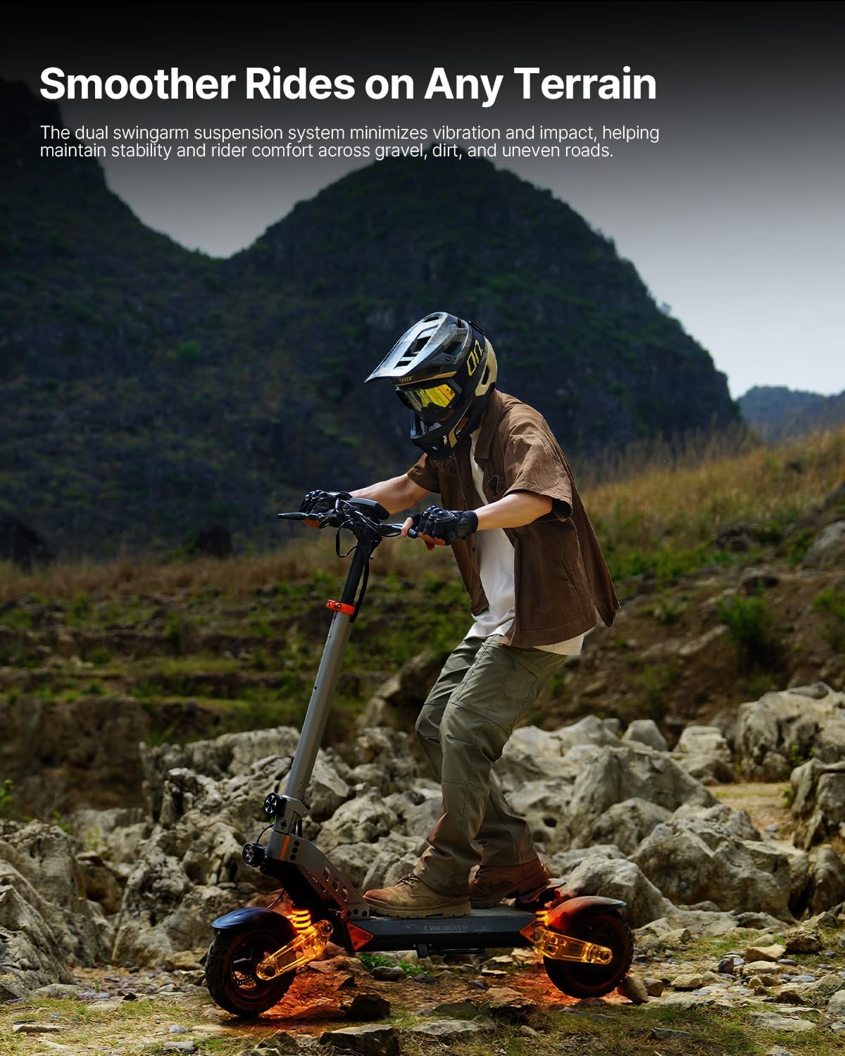 Electric Scooter for Adults, 47/40Miles & 32/28Mph E Scooter, Dual Shock Suspension & Wobble-Free Steering