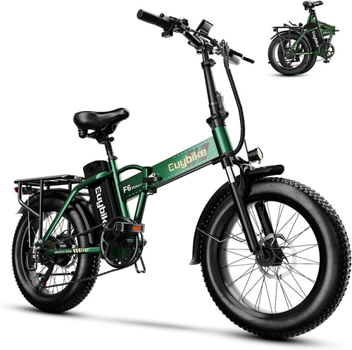 1000W Folding Electric Bike for Adults – 20" Fat Tire E-Bike, Up to 80 Miles Range, All-Terrain Commuter Bike