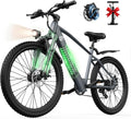 24" Electric Mountain Bike for Adults with 1000W Peak Motor, Full Suspension, 7-Speed Gear System & Commuter Design