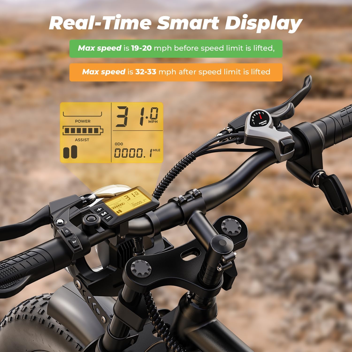 20" Fat Tire Electric Bike for Adults with Full Suspension – Up to 32 MPH, 75-Mile Range