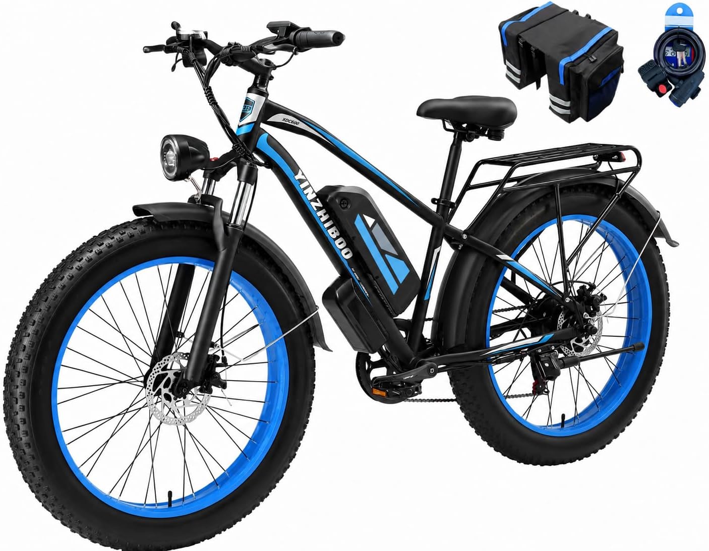 26" Fat Tire Electric Mountain Bike for Adults – Up to 32 MPH, Removable Power System, UL 2849 Certified