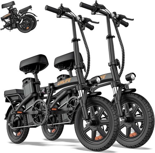 14-Inch Folding Electric Bike for Adults, Portable Commuter E-Bike, Compact Urban Electric Bicycle, UL Certified