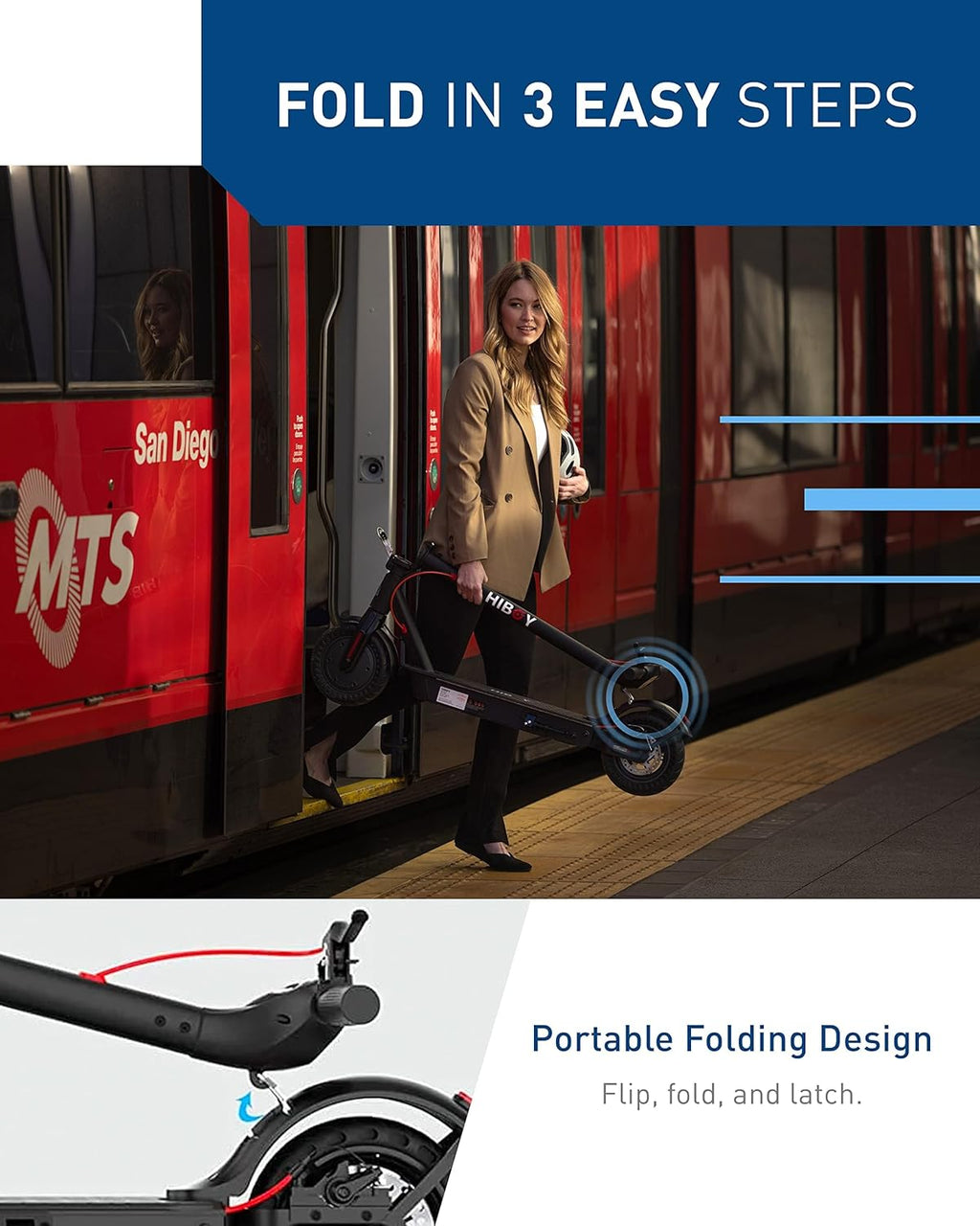 Electric Scooter, 500W Motor (750W Peak), 10" Honeycomb Tires, Up to 25 Miles Range