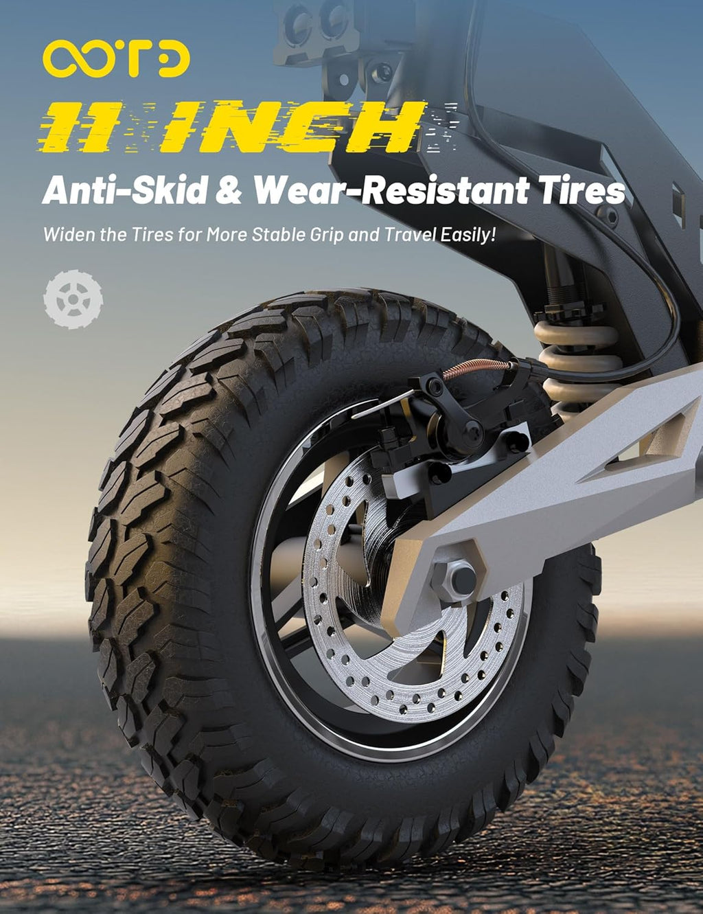 T10 Electric Scooter for Adults, 48V 18AH