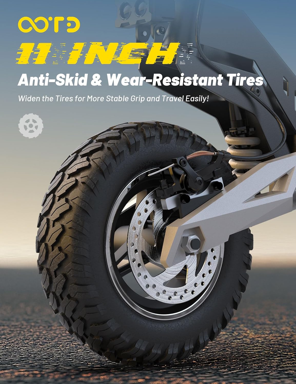 T10 Electric Scooter for Adults, 48V 18AH