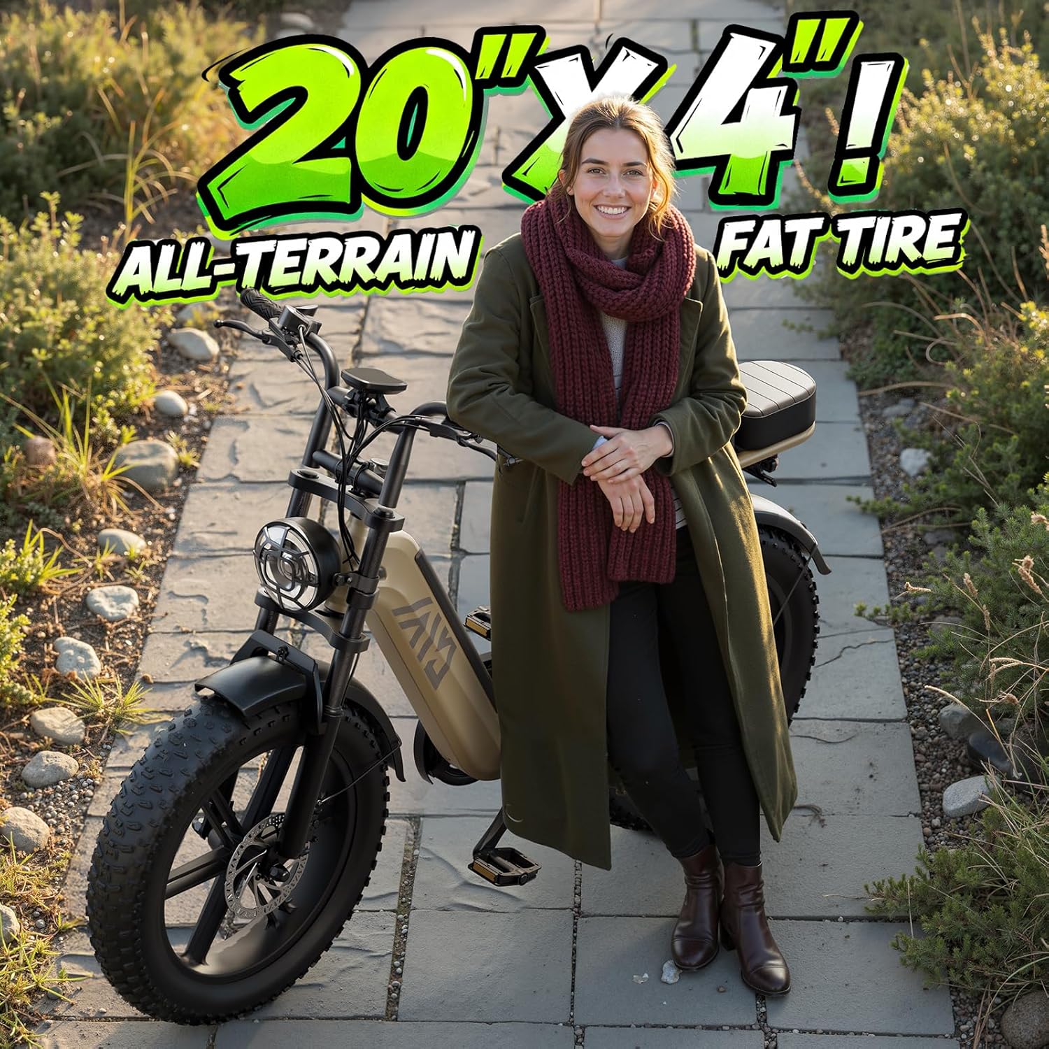 Electric Bike for Adults, 1500W Peak Motor 60 Miles Fat Tire Ebike
