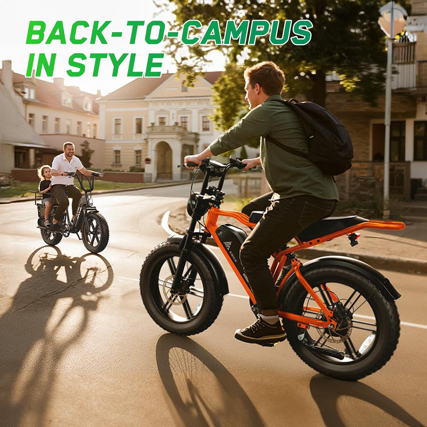 1500W Peak Electric Bike for Adults – 20" Fat Tire E-Bike, Up to 60 Miles Range, Dual Suspension, Removable Battery