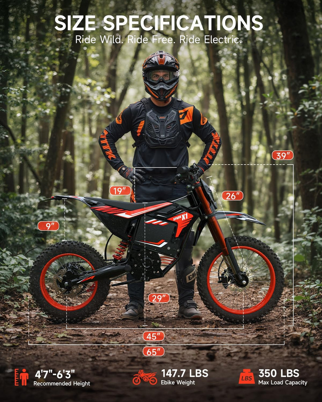 Electric Dirt Bike for Adults & Teens – High-Performance Off-Road E-Motorcycle with Long-Range Capability