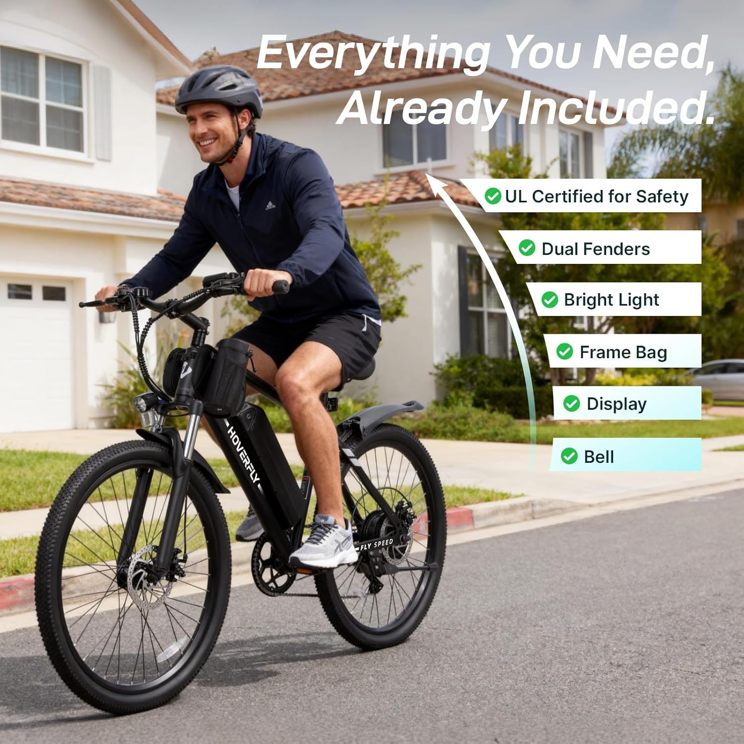 Electric Bike for Adults – 26"/16" Models, 750W/500W Peak Motor, Up to 20/15.5 MPH, 40/28-Mile Range, UL 2849 Certified