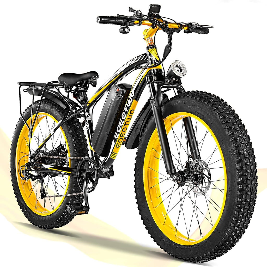 26" Fat Tire Electric Bike for Adults, 1500W Peak Motor, 28+ MPH, 7-Speed Electric Mountain Bike with Long-Range Performance