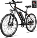 26" Electric Bike for Adults, 1000W Peak Motor, Up to 40-Mile Range, 7-Speed Commuter E-Mountain Bike with Front Suspension