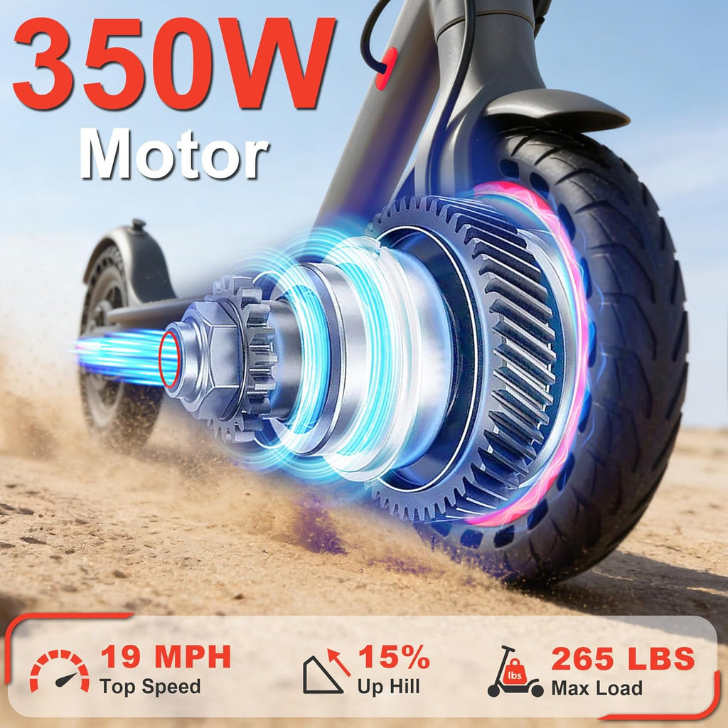 Electric Scooter, 350W/500W/800W/1000W/250W Powerful Motor & 19/22/ 9 MPH