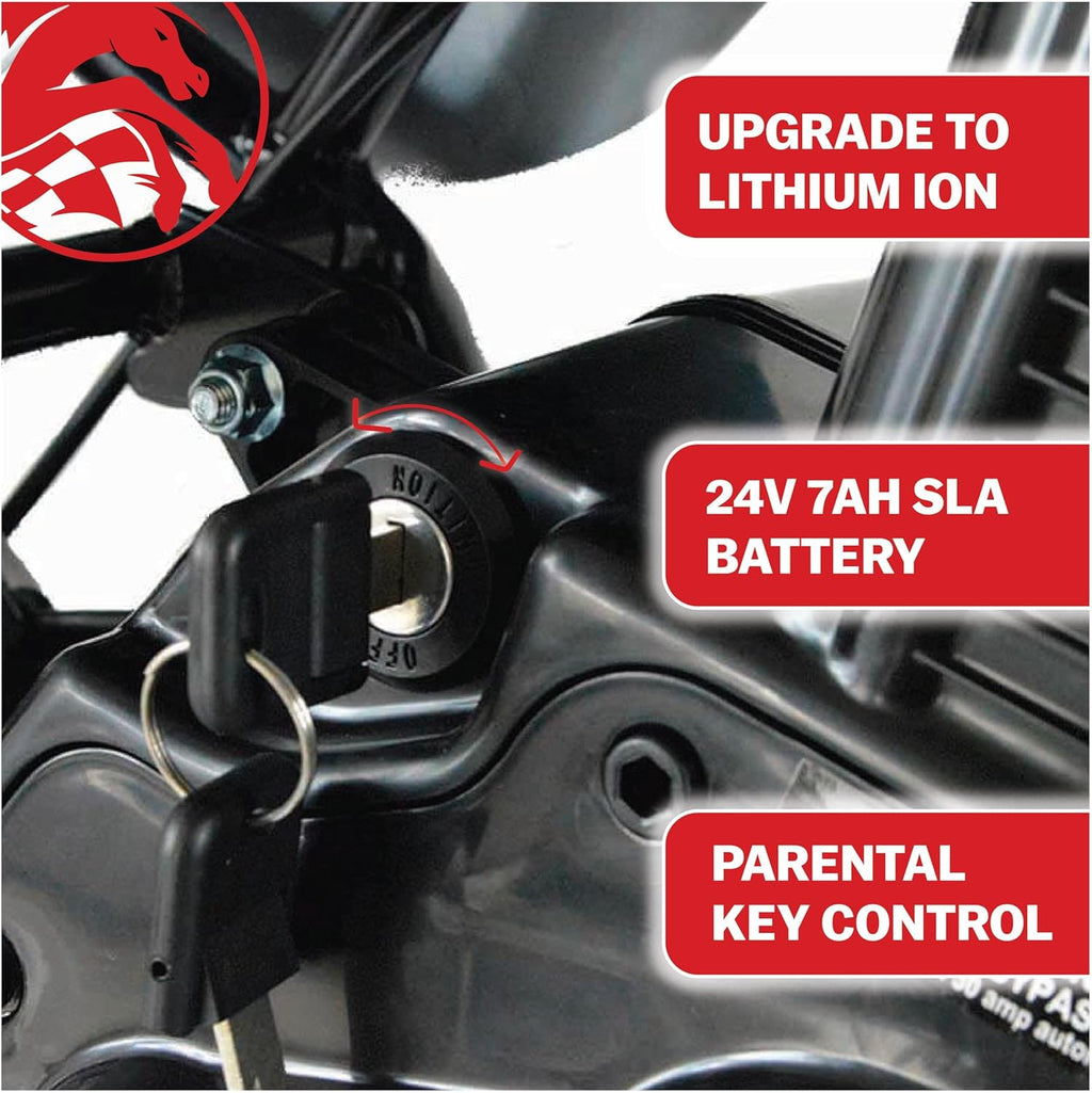 Kids Electric Dirt Bike – 250W Off-Road Mini Bike with 2-Speed Modes, Up to 14 MPH & 150 lb Rider Capacity