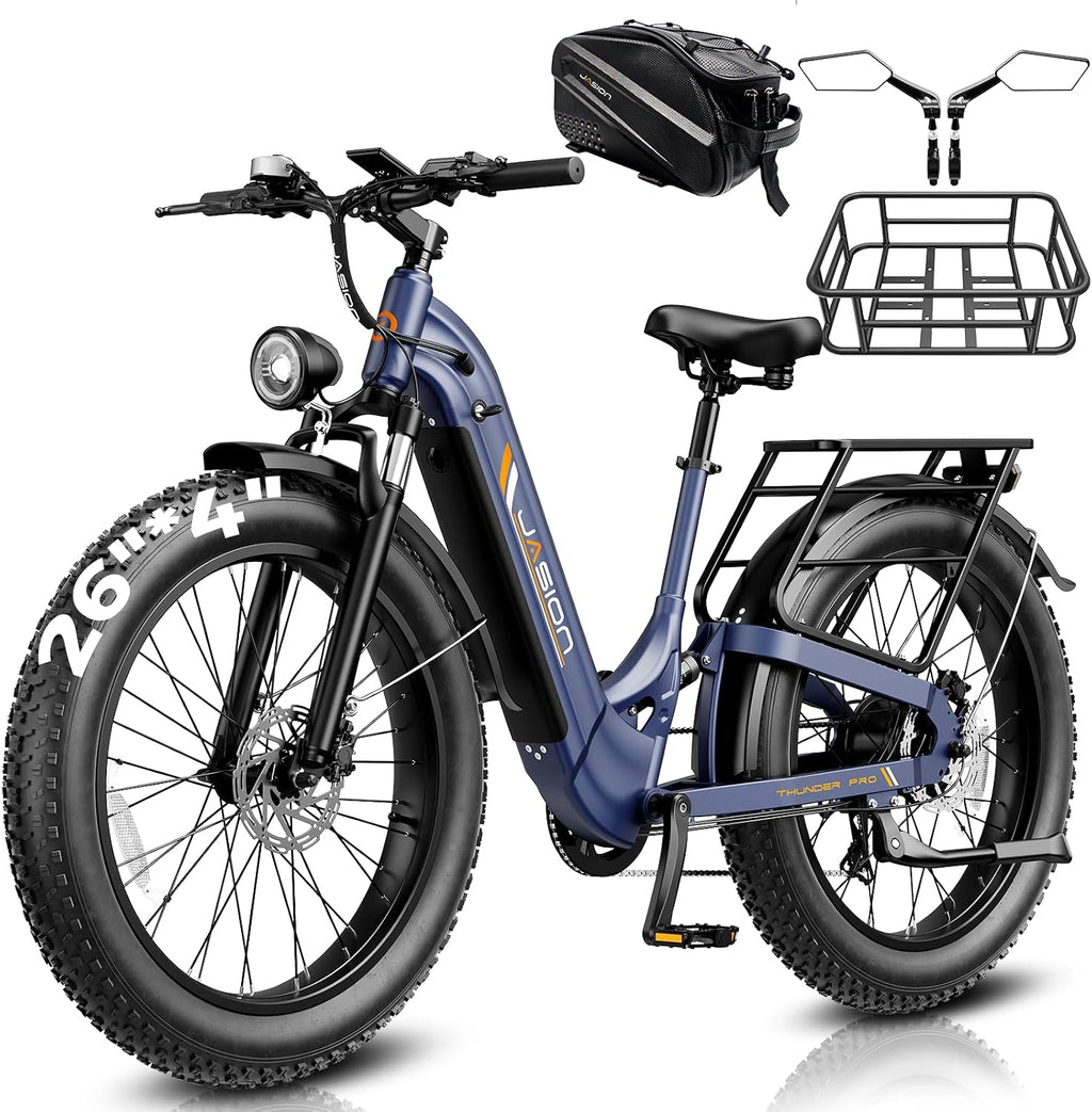 Electric Fat Tire Bike for Adults, 26-Inch All-Terrain E-Bike, Long-Range Commuter & Adventure Bicycle, Heavy-Duty Frame, UL Certified
