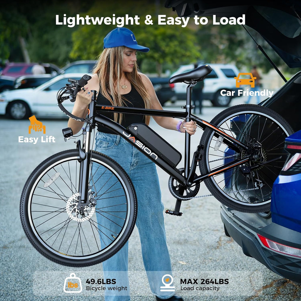 26" Electric Mountain Bike for Adults – Peak 1000W Motor, 20 MPH, 40-Mile Range, 7-Speed