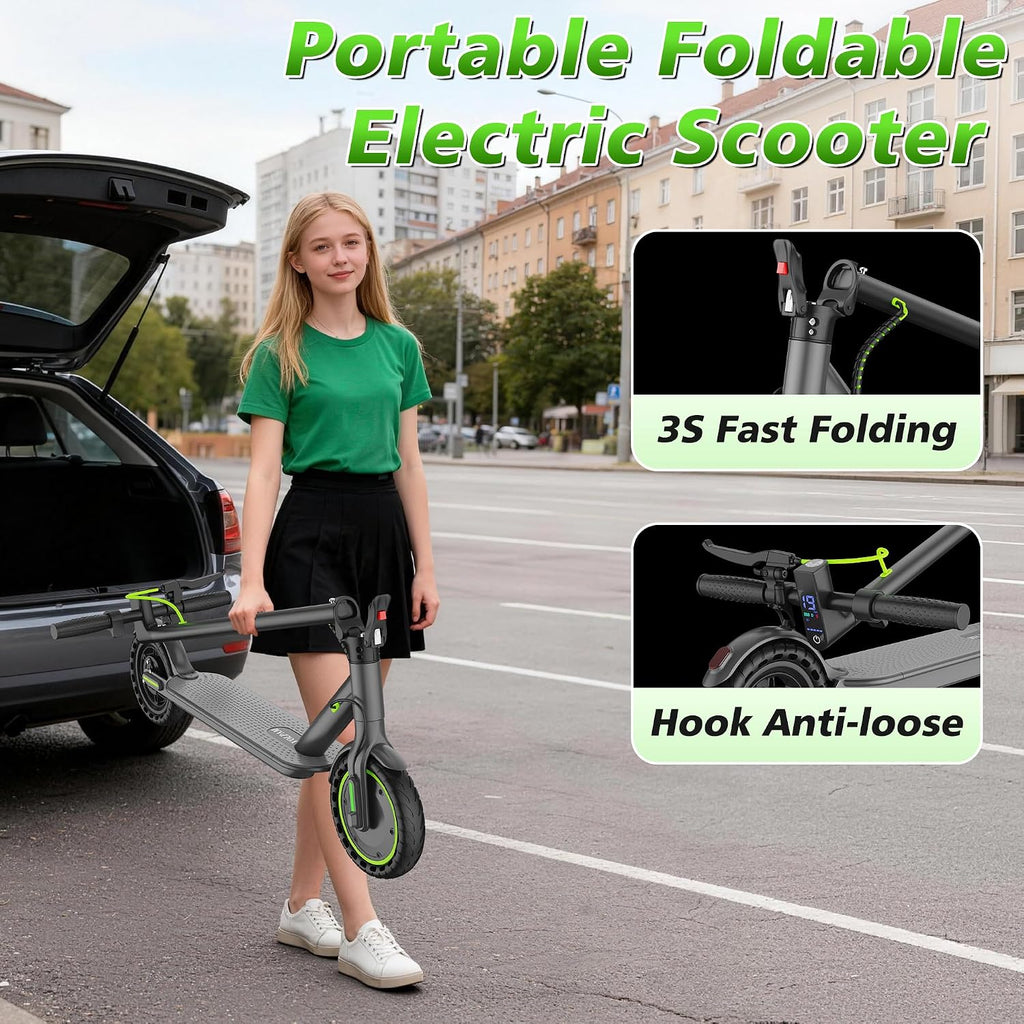 Electric Scooter, 350W/500W/800W/1000W/250W Powerful Motor & 19/22/ 9 MPH