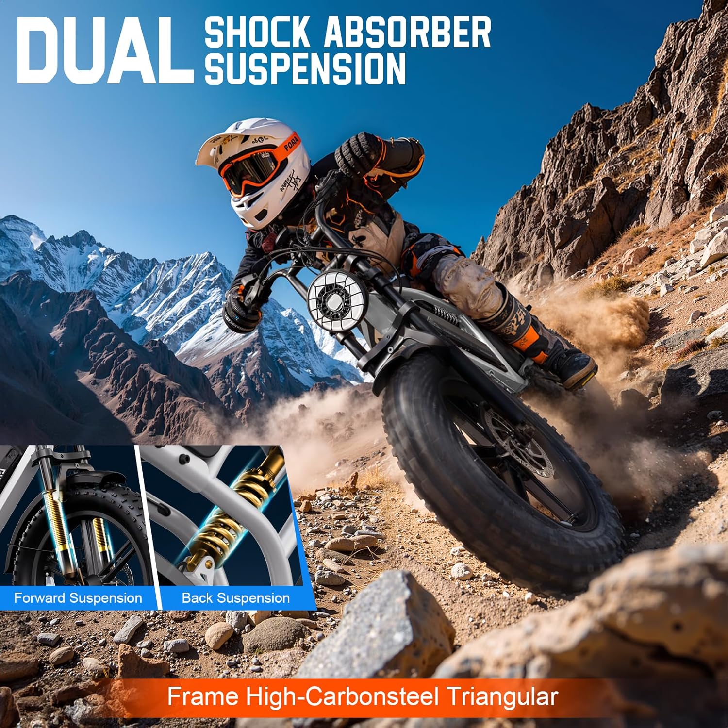 20-Inch Fat Tire Electric Bike for Adults – All-Terrain Off-Road E-Bike with Powerful Motor & Extended Range