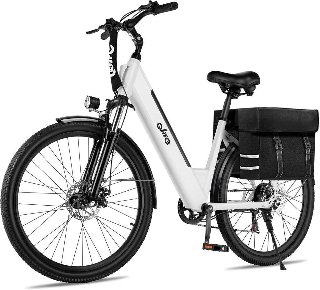 Step-Through Electric Bike for Adults & Teens, 1000W Peak Motor, Up to 55-Mile Range, 7-Speed Commuter E-Bike
