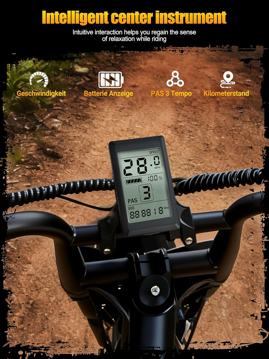 1500W Peak Electric Dirt Bike for Adults – 16" Fat Tire E-Bike, 20+ MPH Top Speed, Up to 60 Miles Range, Dual Suspension