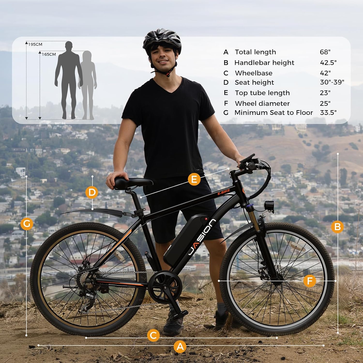 26" Electric Mountain Bike for Adults – Peak 1000W Motor, 20 MPH, 40-Mile Range, 7-Speed