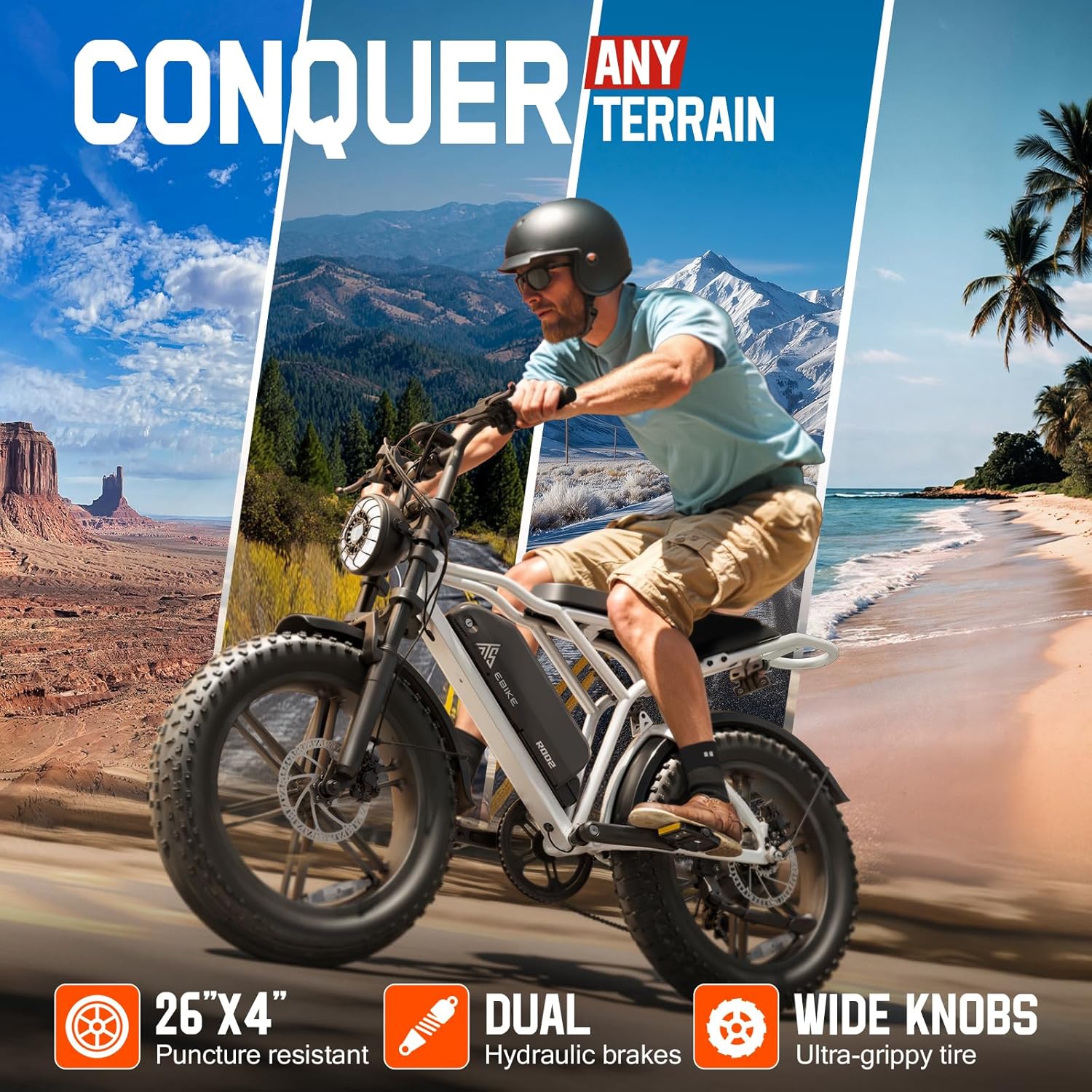 20-Inch Fat Tire Electric Bike for Adults – All-Terrain Off-Road E-Bike with Powerful Motor & Extended Range