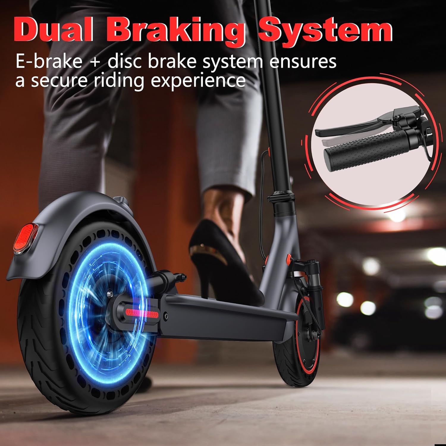Electric Scooter, 8.5" /10" /14" Tire, 16/19/22 Mph Top Speed, 12/16/21/27/28/49/50 Miles Long Range, Folding Escooter
