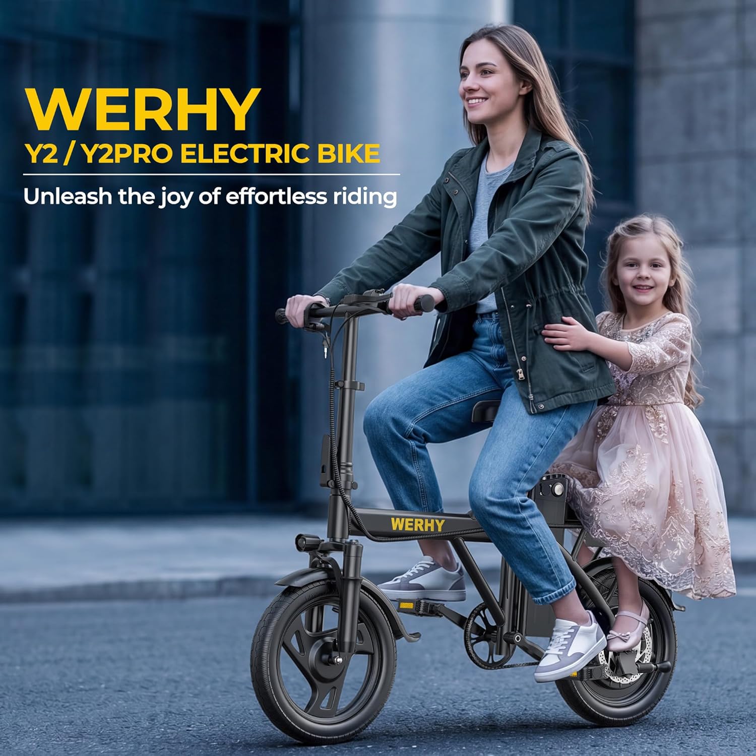 Folding Electric Bike for Adults – 500W Motor, 14" Mini Ebike, 20 MPH, Up to 20-Mile Range