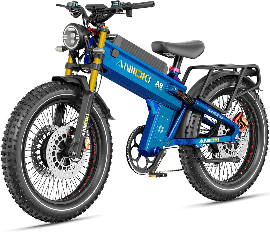 Dual Motor Electric Fat Tire Bike for Adults, Up to 7000W Peak Power, 46 MPH, 7-Speed Long-Range All-Terrain E-Bike