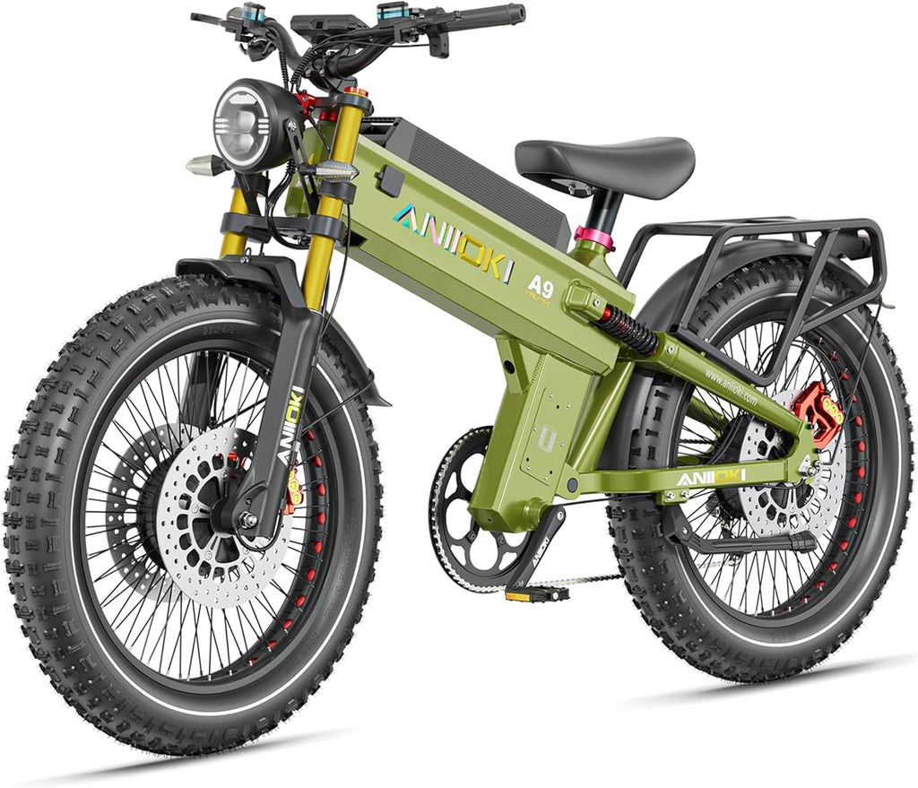 Dual Motor Electric Fat Tire Bike for Adults, Up to 7000W Peak Power, 46 MPH, 7-Speed Long-Range All-Terrain E-Bike