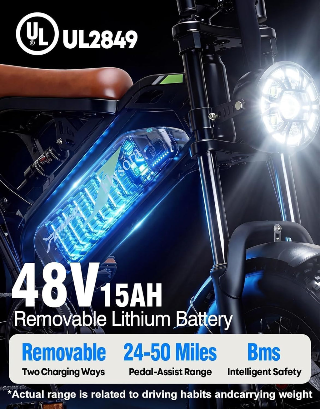 16" Fat Tire Electric Bike for Adults – Full Suspension E-Bike with Dual Disc Brakes & All-Terrain Performance
