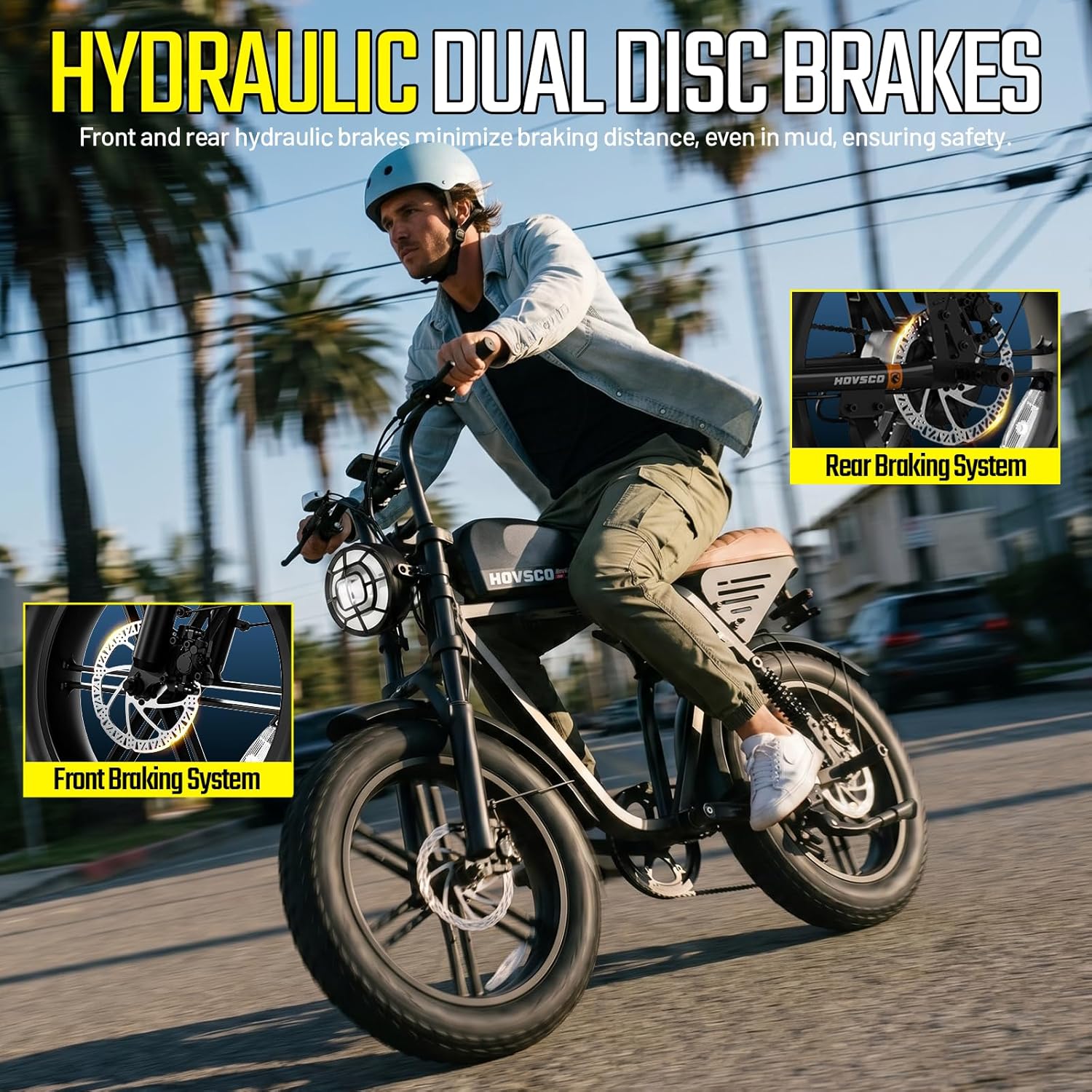 20" Fat Tire Electric Bike for Adults – All-Terrain E-Bike with Hydraulic Disc Brakes & Long-Range Capability