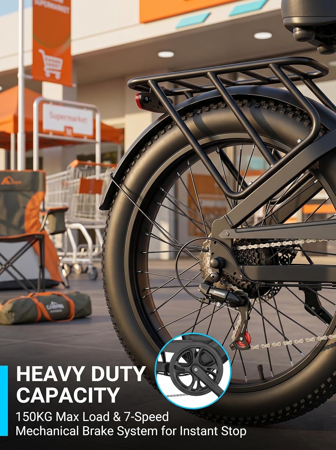 24-Inch Fat Tire Electric Bike for Adults, Step-Through All-Terrain E-Bike with Full Suspension, Long-Range Commuter Bicycle