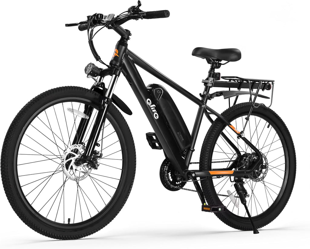26" Electric Mountain Bike for Adults, 1000W Peak Motor, 21-Speed Lightweight E-Bike, Up to 40-Mile Range