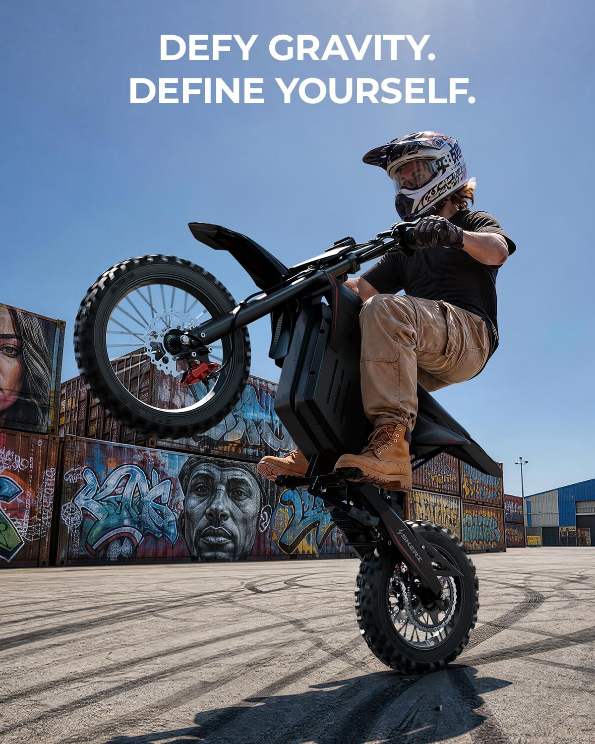 3200W Electric Dirt Bike for Adults & Teens – 37 MPH Off-Road E-Bike with Fat Tires, Dual Suspension & Hydraulic Brakes