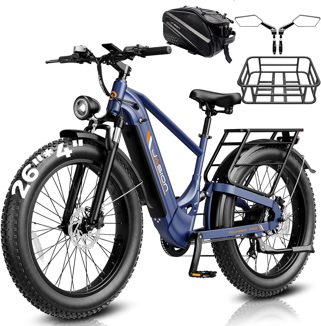Electric Fat Tire Bike for Adults, 26-Inch All-Terrain E-Bike, Long-Range Commuter & Adventure Bicycle, Heavy-Duty Frame, UL Certified