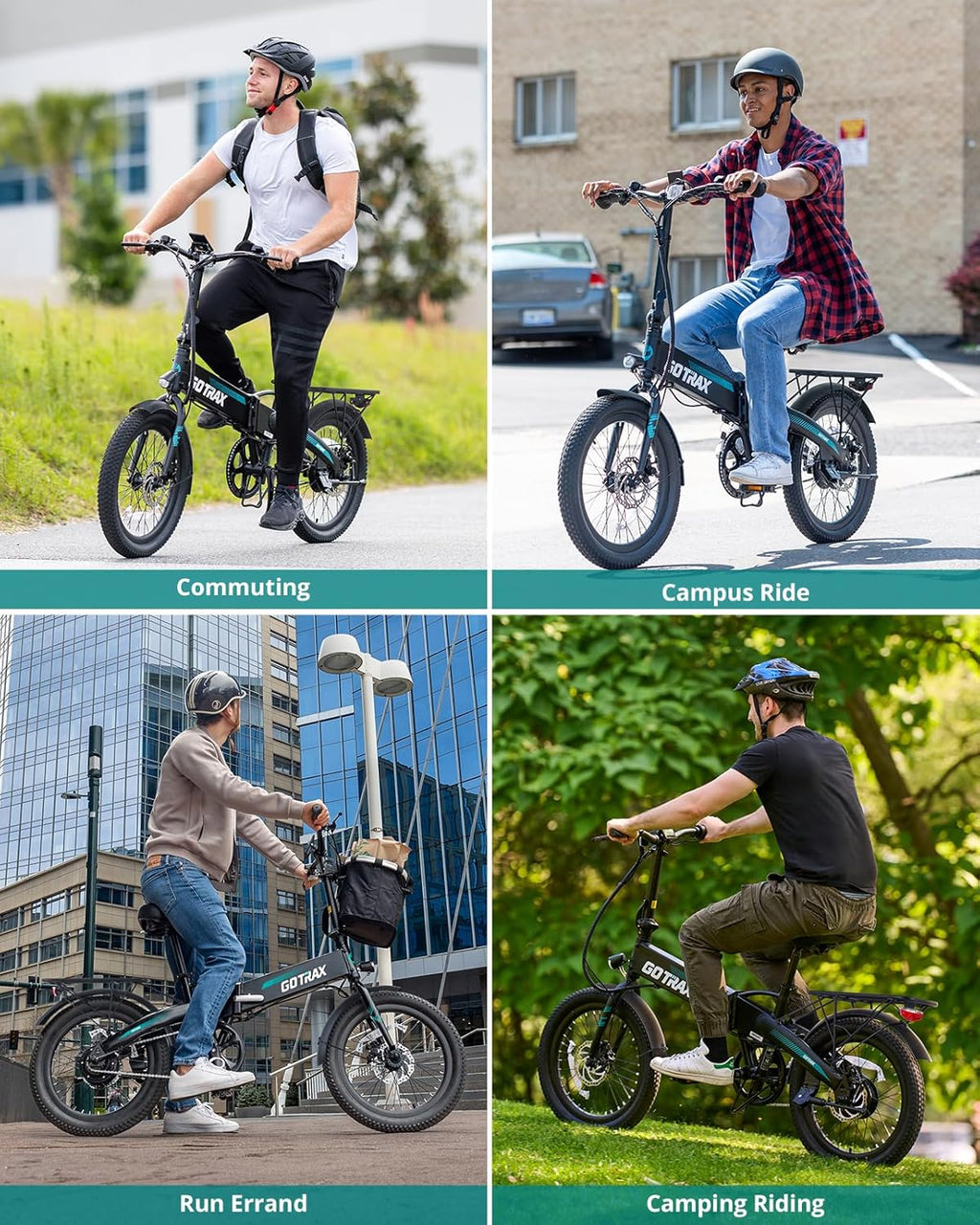 20" Folding Electric Bike for Adults, 500W Peak Motor, Up to 40-Mile Range, Compact Commuter E-Bike with LCD Display