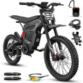 7500W Peak Electric Dirt Bike for Adults – 55 MPH Electric Motorcycle, 80+ Mile Range, Full Suspension & Hydraulic Brakes