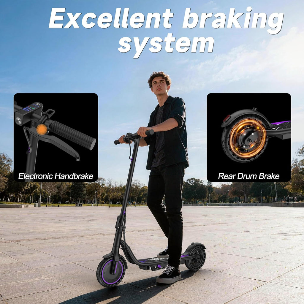 Foldable Electric Scooter with 250W/350W/500W/800W/1000W Motor Options, Up to 22 MPH & 10–28 Miles Range