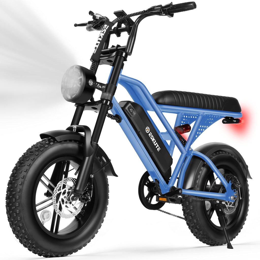1500W Peak Electric Dirt Bike for Adults – 16" Fat Tire E-Bike, 20+ MPH Top Speed, Up to 60 Miles Range, Dual Suspension