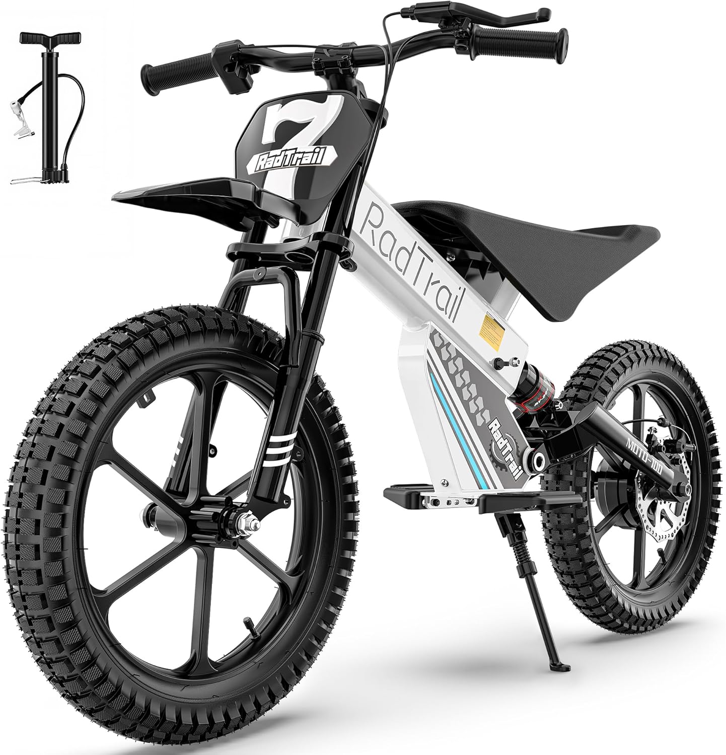 Electric Dirt Bike for Kids (Ages 5+) – 500W Off-Road E-Bike with Dual Suspension & Disc Brakes